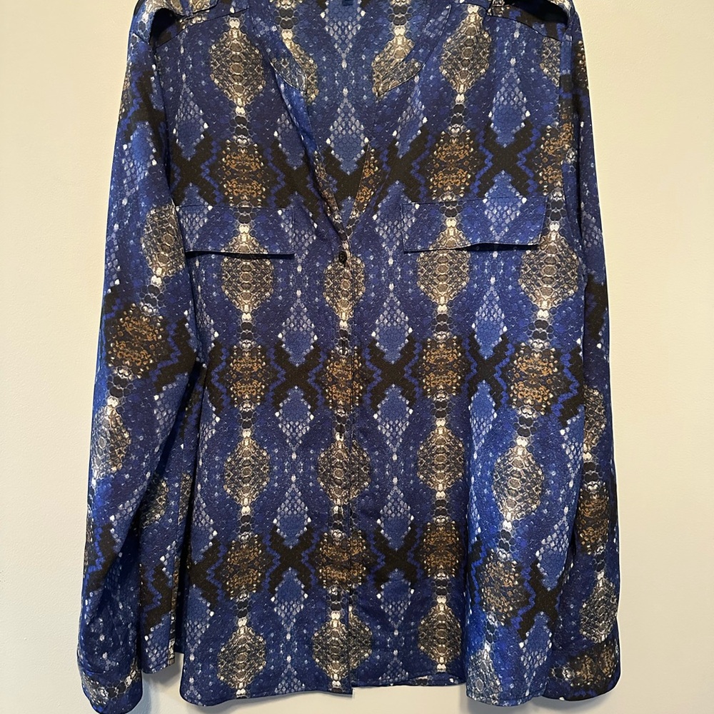 Snake print Calvin Klein blouse